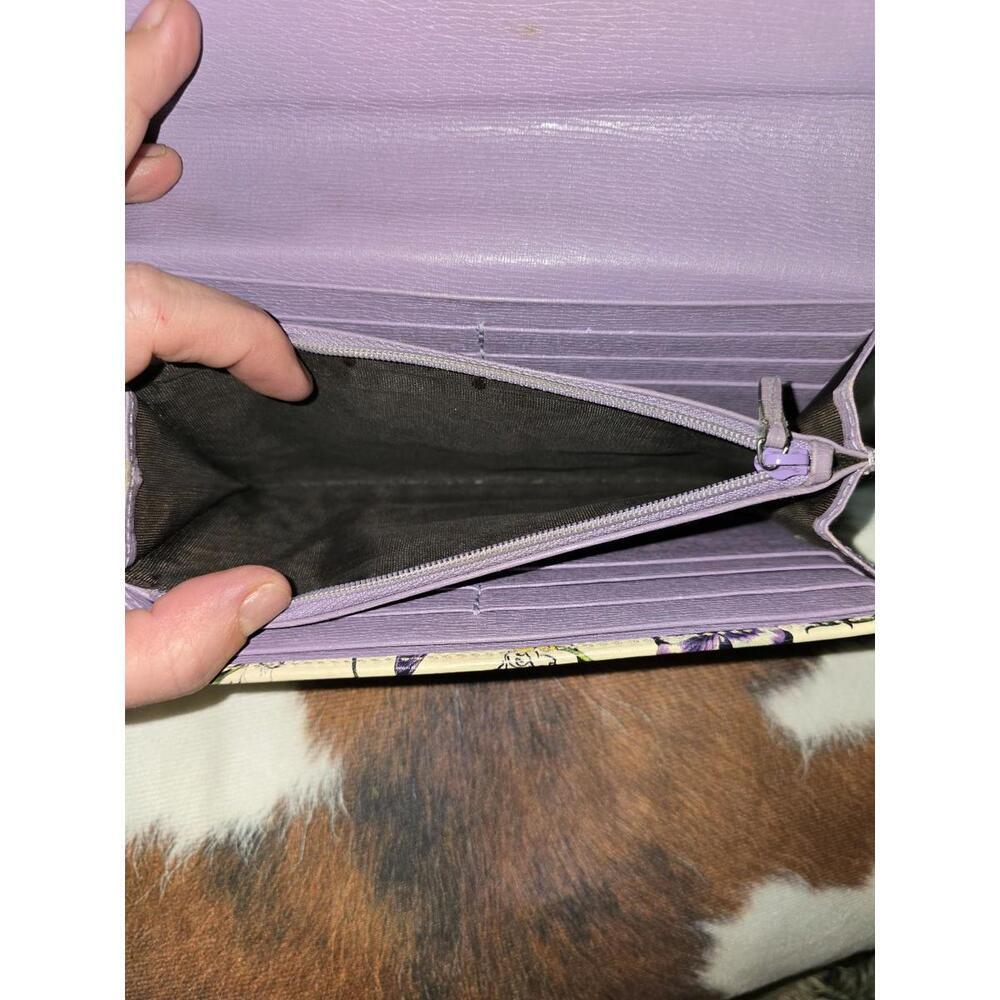 GUCCI Women's Long Wallet Nice Flora Leather White Used - Picture 5 of 10